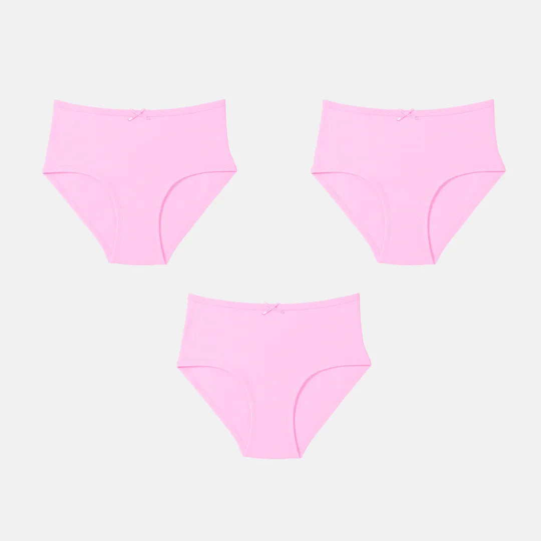 Cotton Hipster Panties Light Pink Pack Of 3