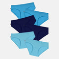 Cotton Panties For Teens Bright Blue, Navy Blue & Light Blue