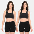 Cotton Shorties Black Pack Of 2