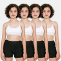Cotton Shorties Black Pack Of 4