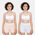 Cotton Shorties Skin & White