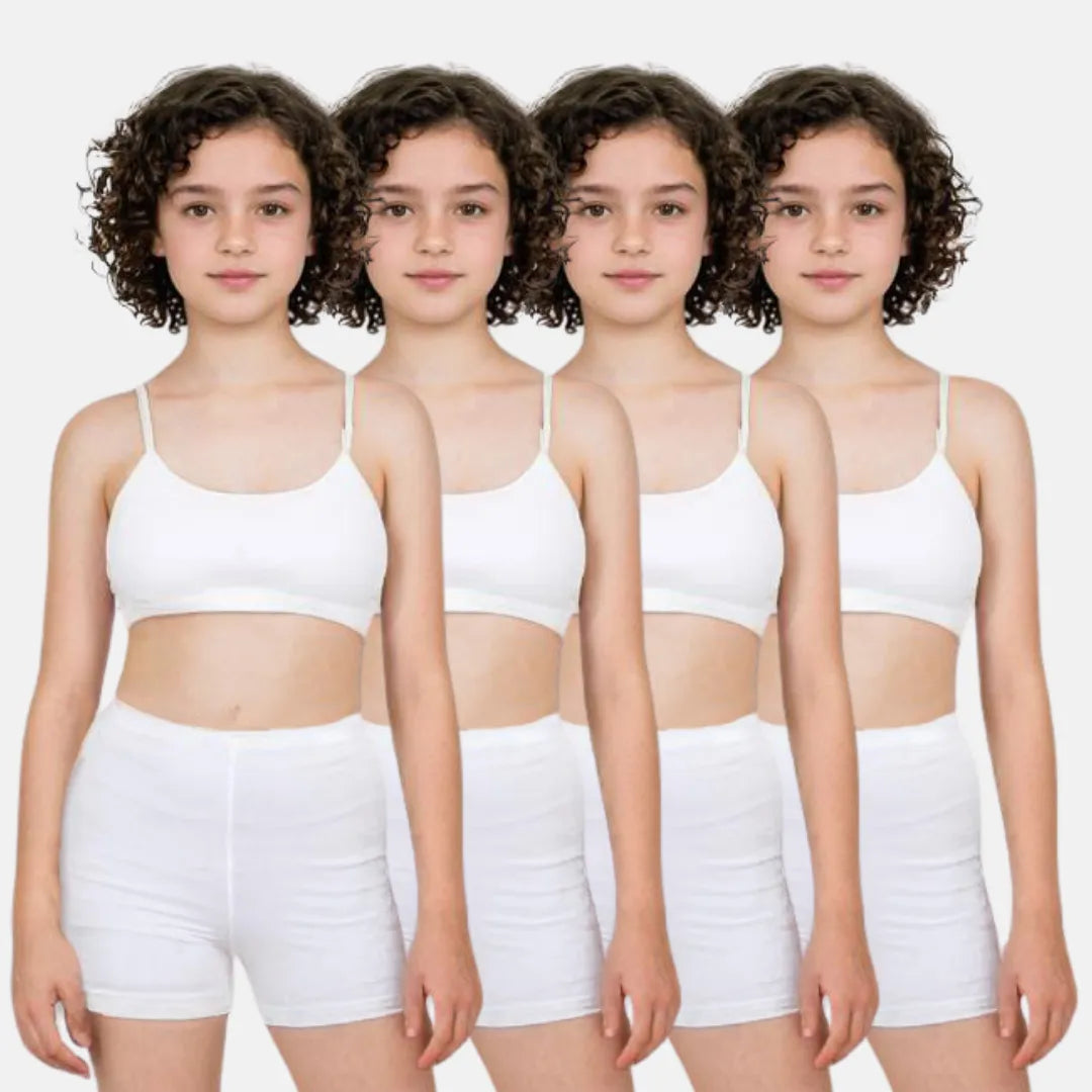 Cotton Shorties White Pack Of 4