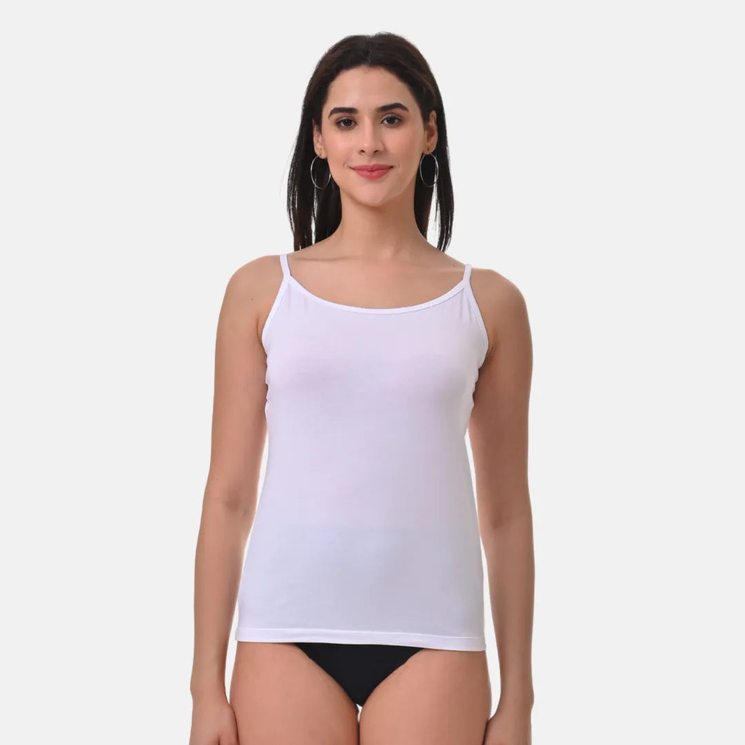 Cotton Spaghetti For Women White