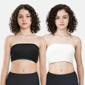 Crop Top Tube Bra For Girls Black & White