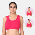 Dark Pink Sleep Bra / Lounge Bra Pack 2