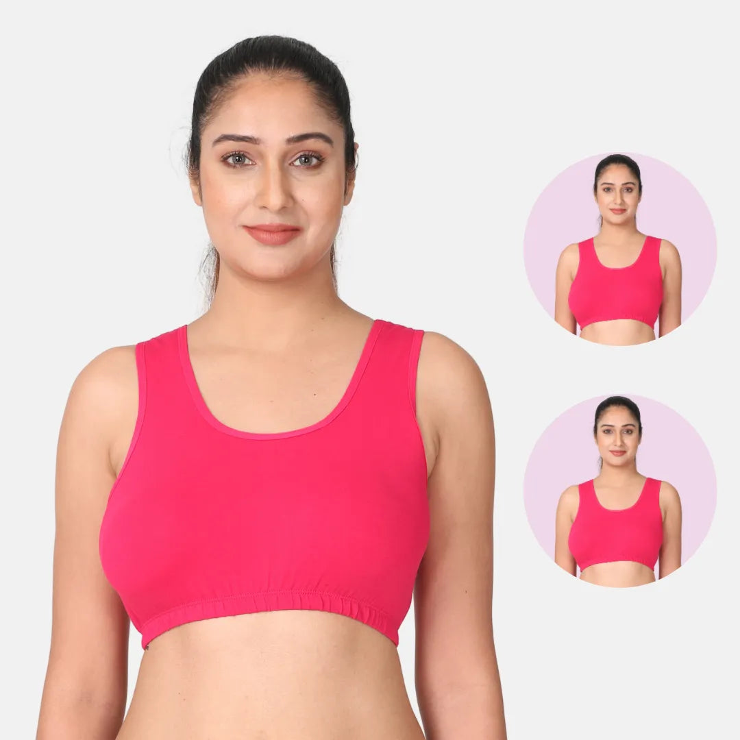 Dark Pink Sleep Bra / Lounge Bra Pack 2