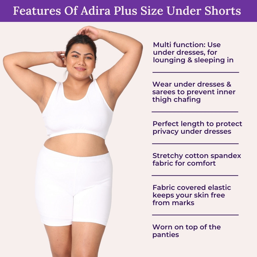 Features Of Adira Plus Size Under Shorts 