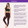 Features Of Cotton Leggings-Brown