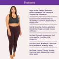 Features Of Cotton Leggings - Brown