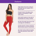 Features Of Cotton Leggings-Red