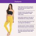 Features Of Cotton Leggings-Yellow