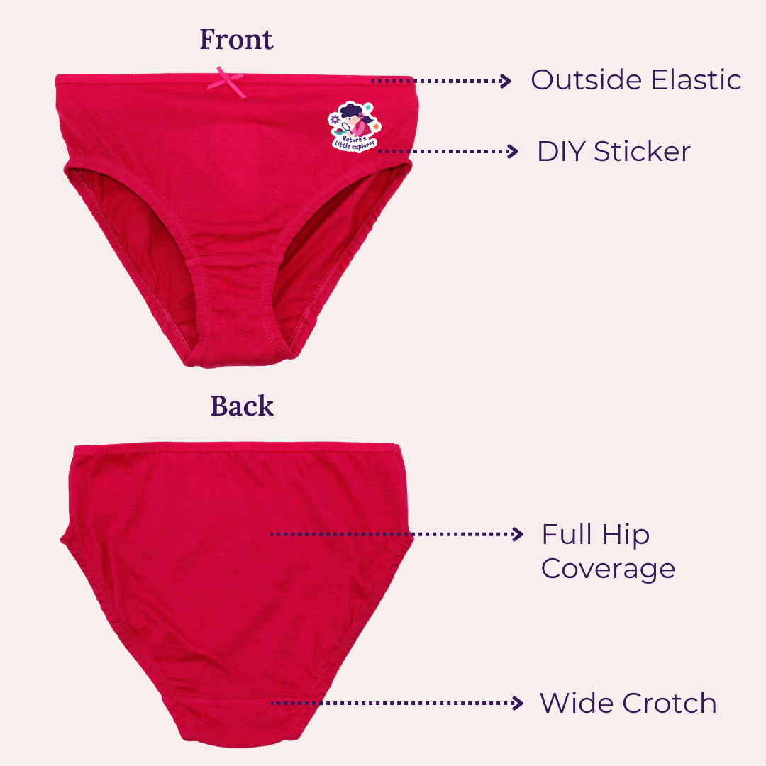 Features Of Girls Outer Elastic Panties