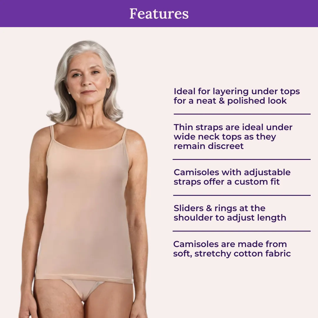Features Of Adira Camisole Adjustable Strap