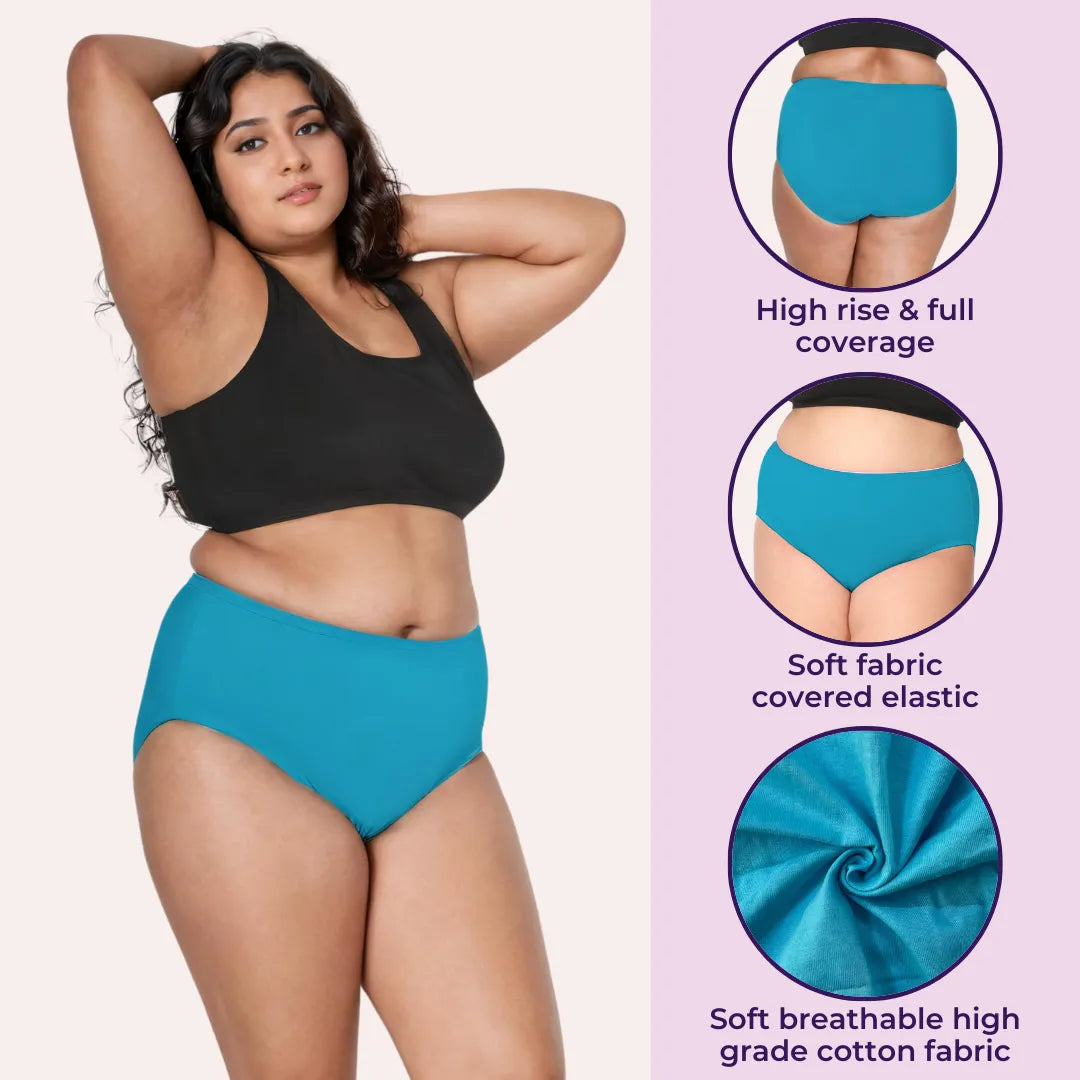 Pure Cotton Panties Multi Color Pack Of 6