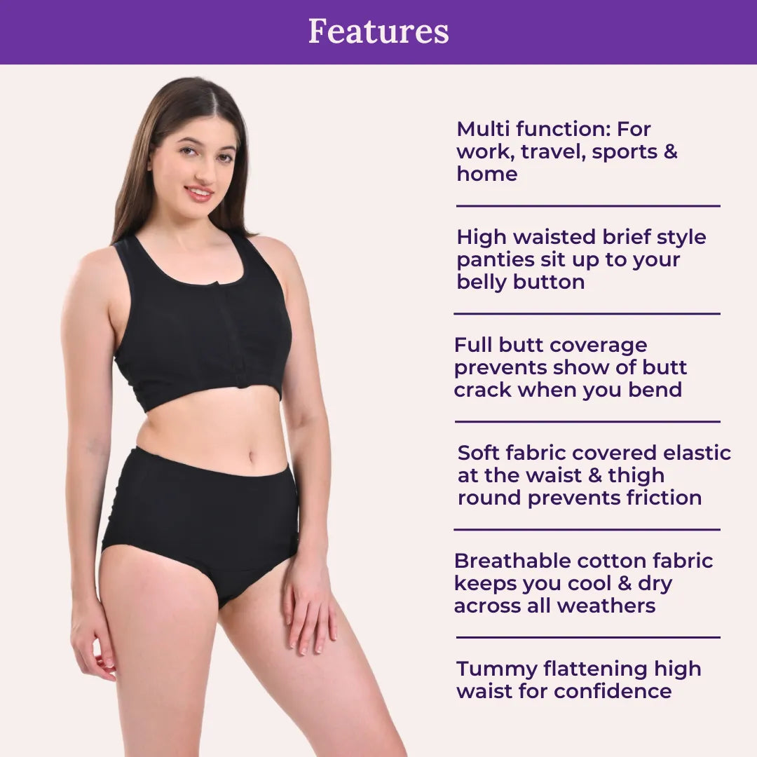 Features Of Adira High Waist Cotton Panties