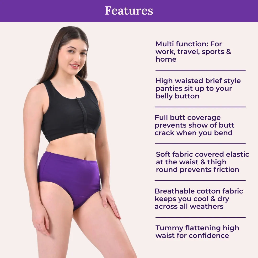 Features Of Adira High Waist Cotton Panties