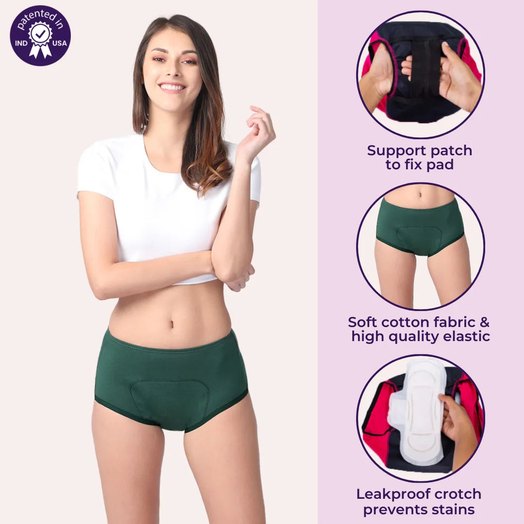 Period Panties For Heavy Flow Mixed Color Pack Of 6