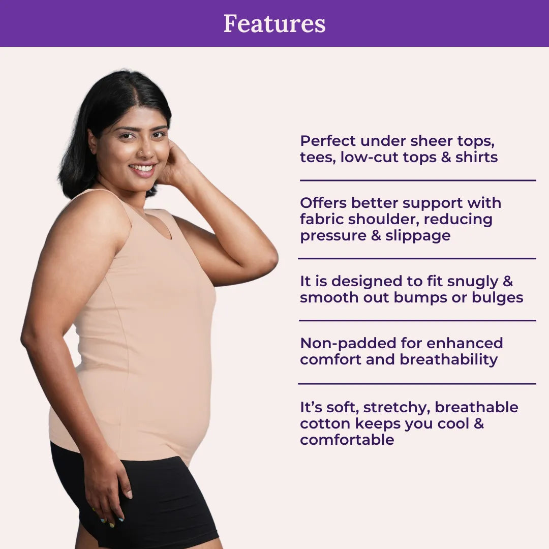 Features Of Adira Plus Size Camisole Wider Fabric