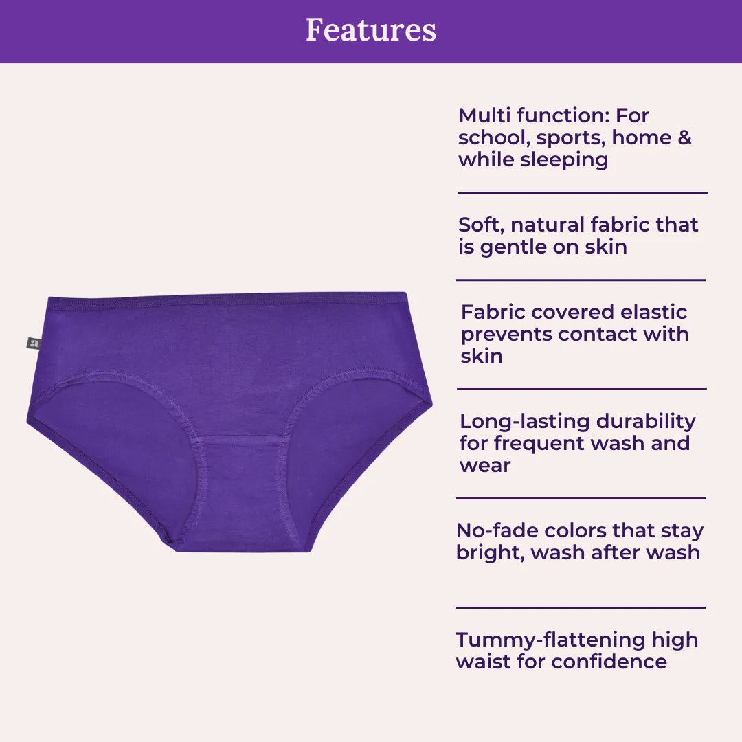 Features Of Adira Teen Cotton Panty High Waist