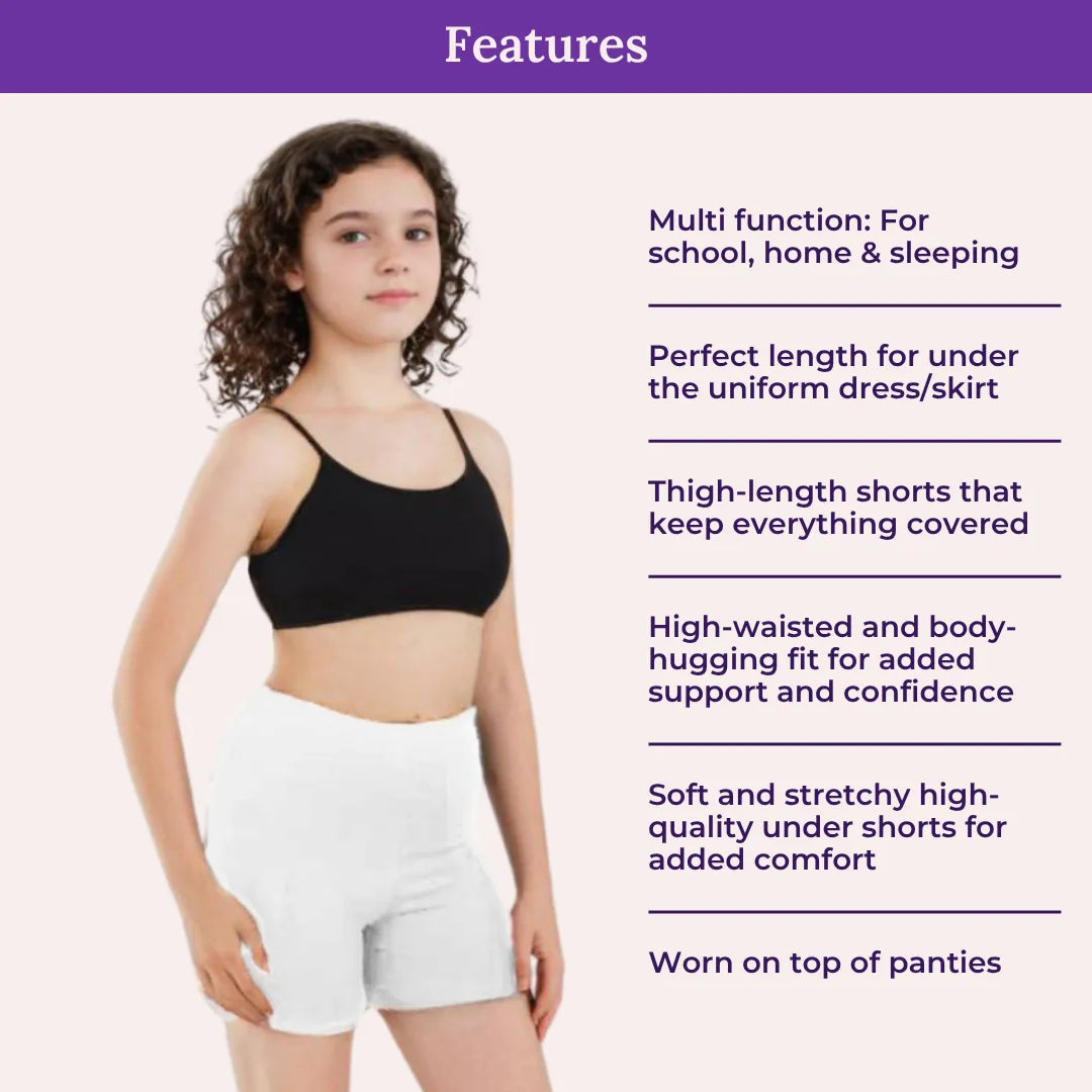 Features Of Adira Under Shorts For Teens