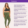 Features Of Cotton Leggings Green