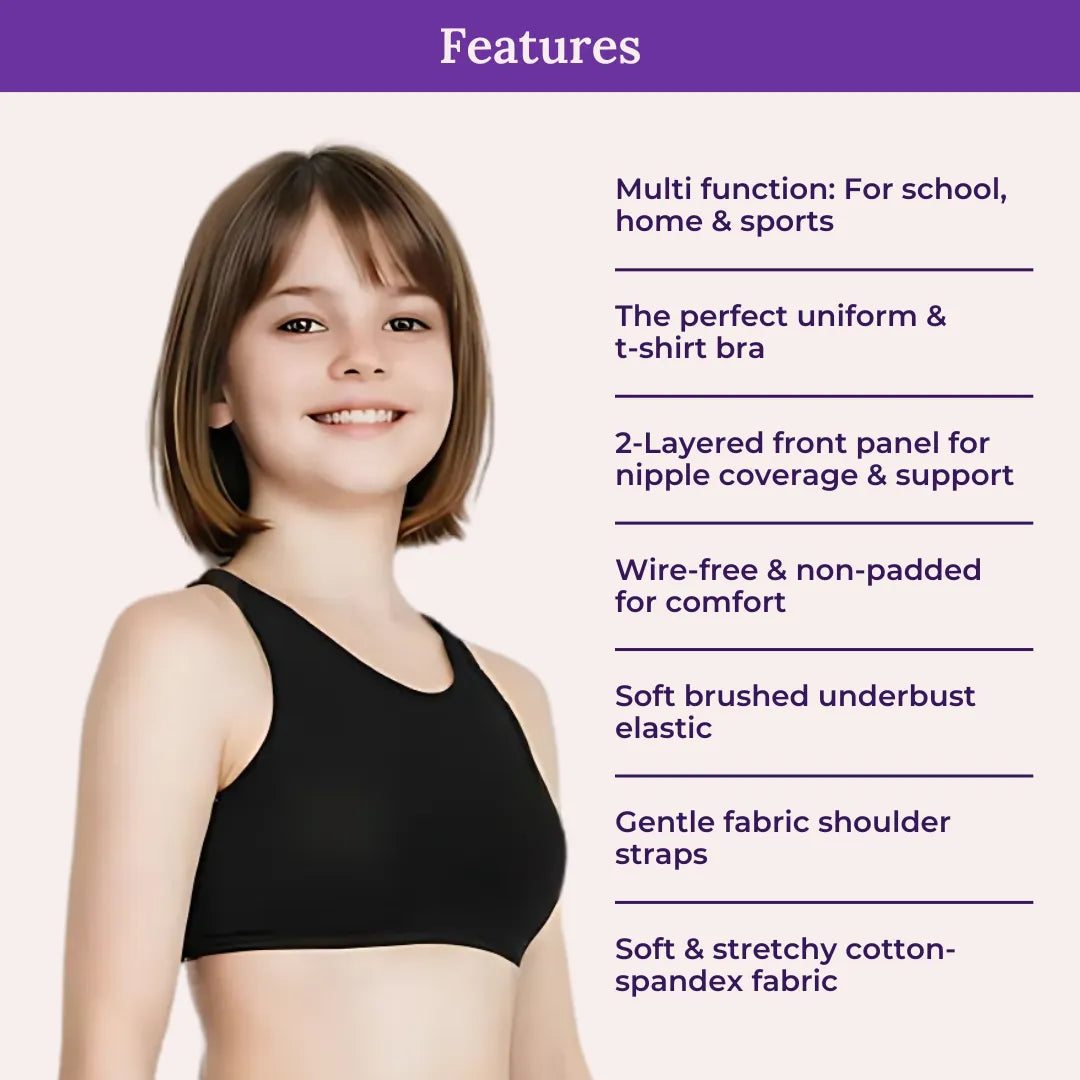 Features Of Non Padded Starter Bra