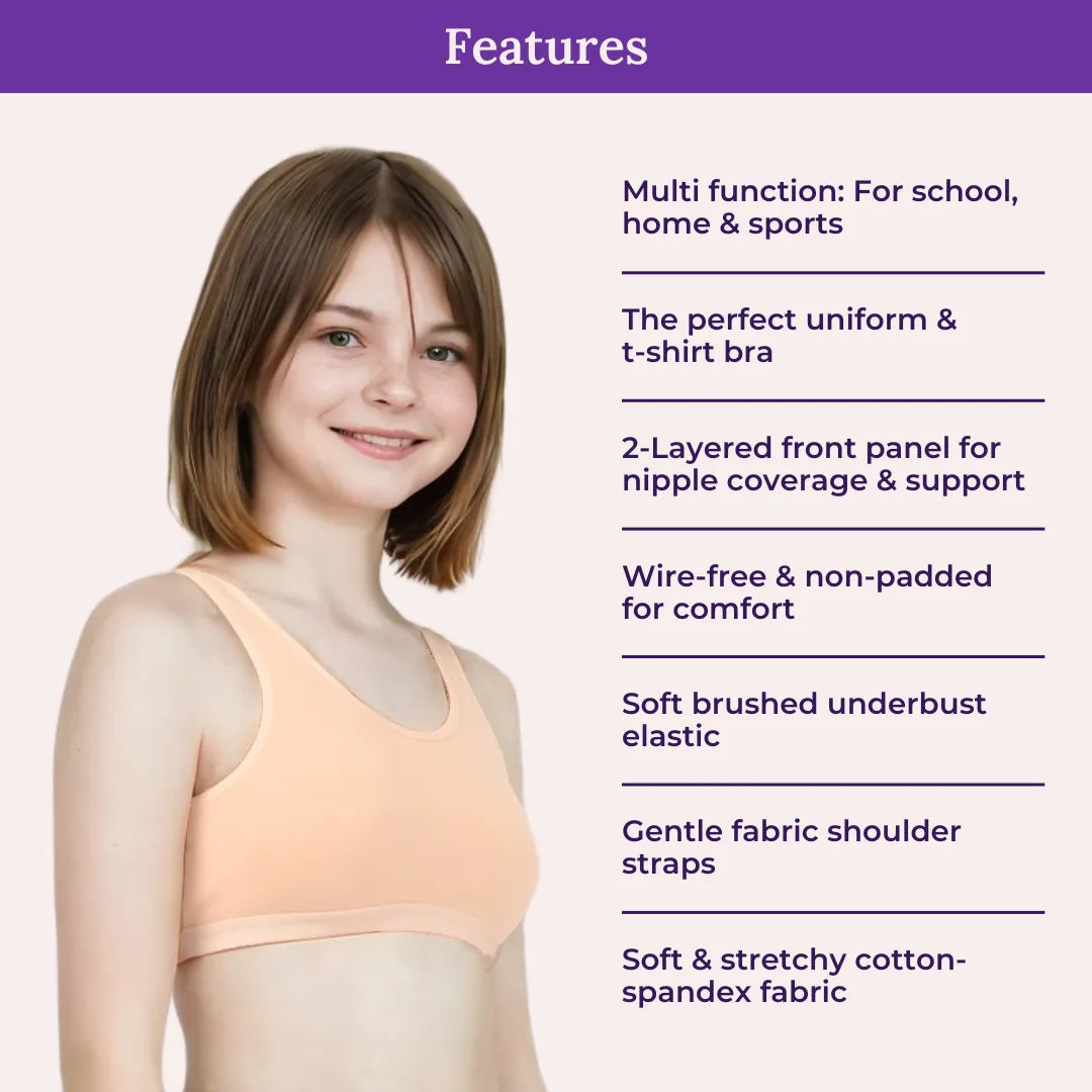 Features Of Non Padded Starter Bra