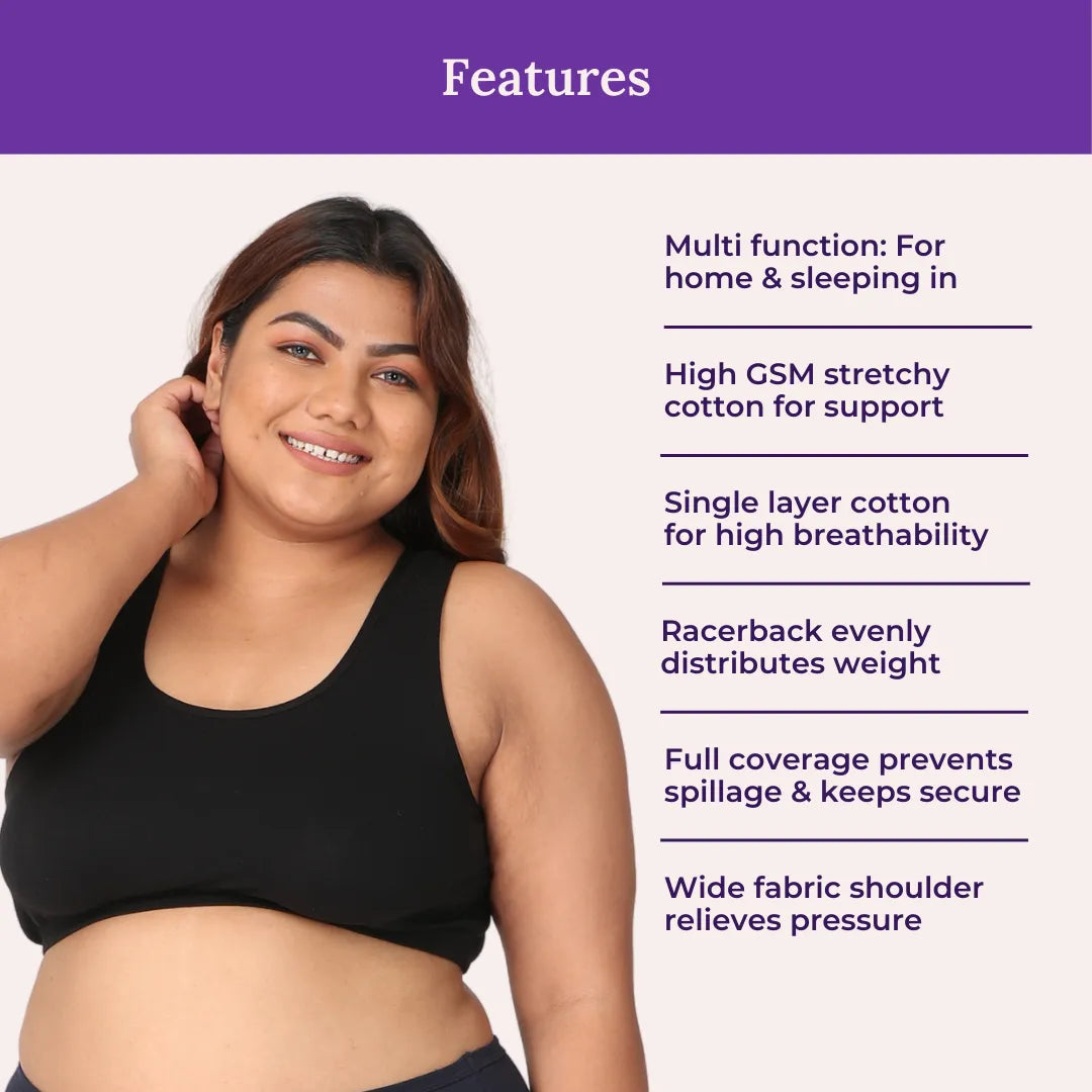 Plus Size Sleep Bra / Plus Size Lounge Bra