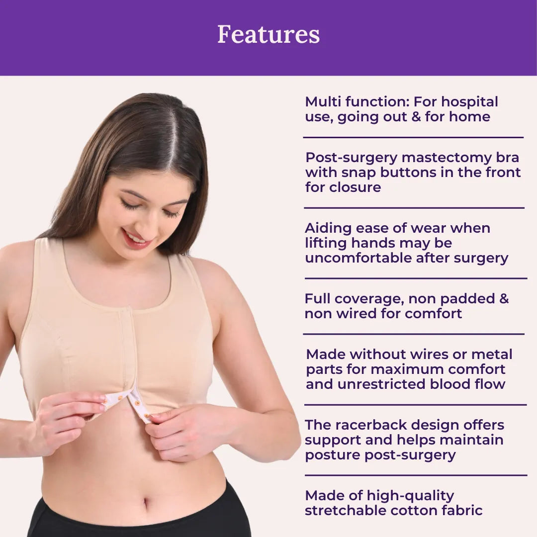Features Of Post Surgery Recovery Bra
