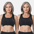 Front Closing Bras For Elderly Black Pack Of 2
