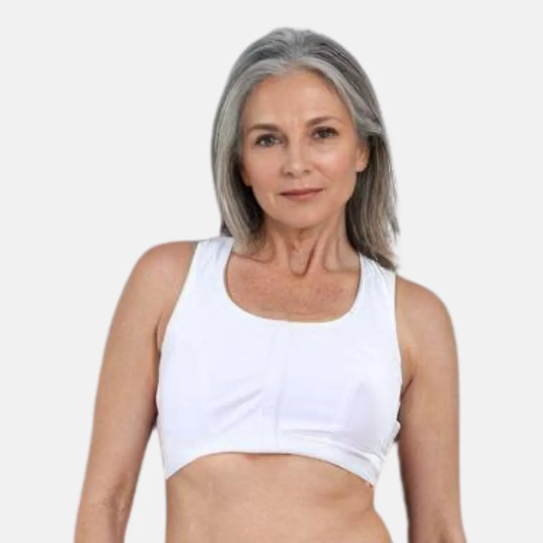Front Closure Bras For Seniors White
