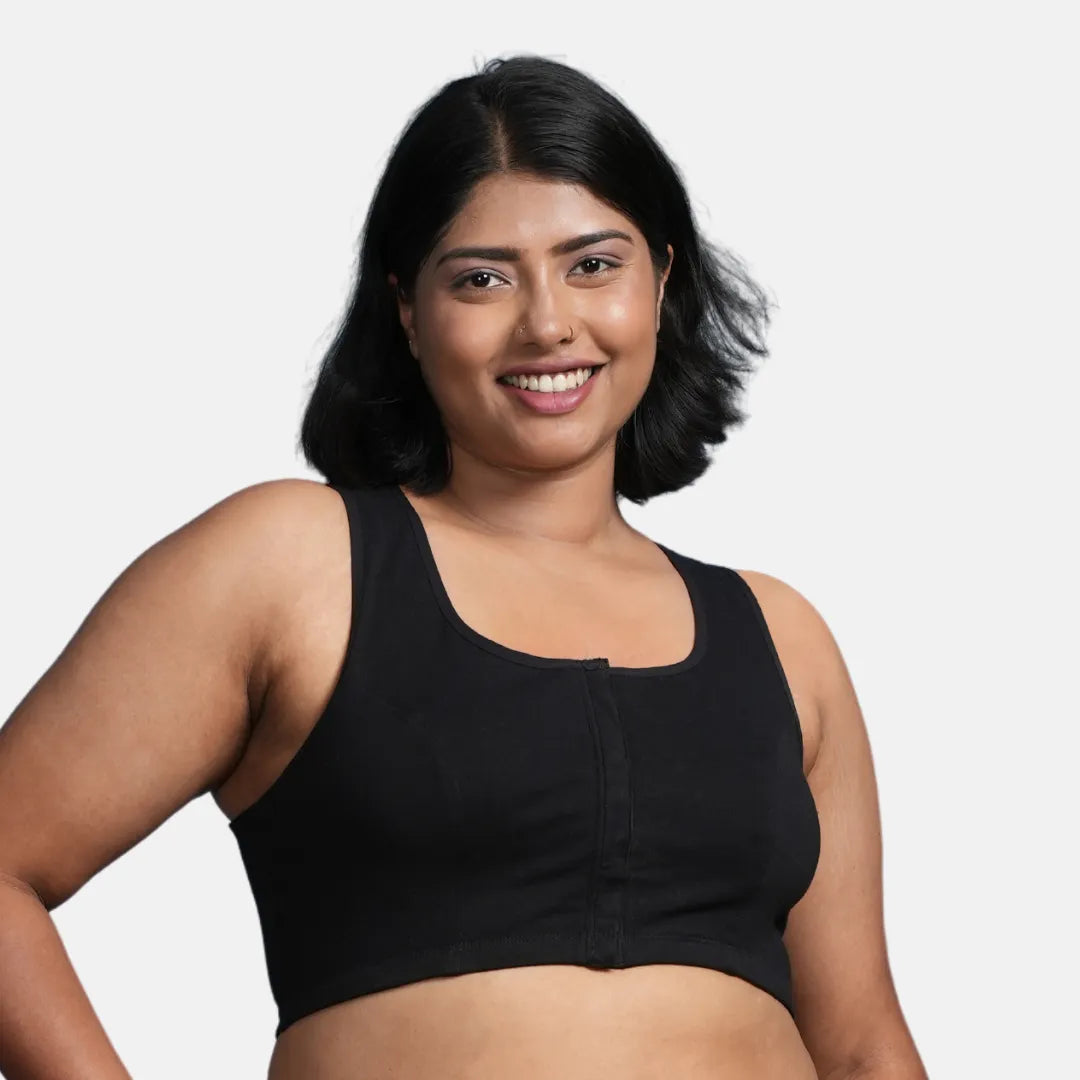 Shop Front Open Button Bra in Plus Sizes At Adira