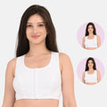Front Open Bra Combo White Pack Of 2