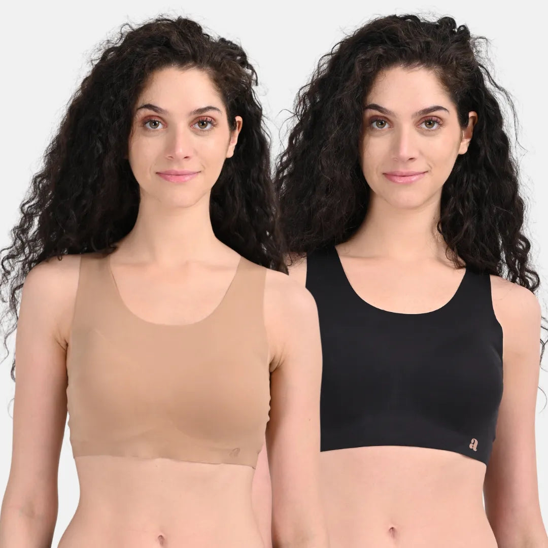 Full Coverage T Shirt Bra Black & Burro