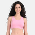 High Neck Sports Bra Sea Pink Pack Of 1