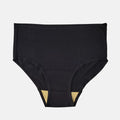 High Waist Hygiene Underwear For Old Women Navy Blue
