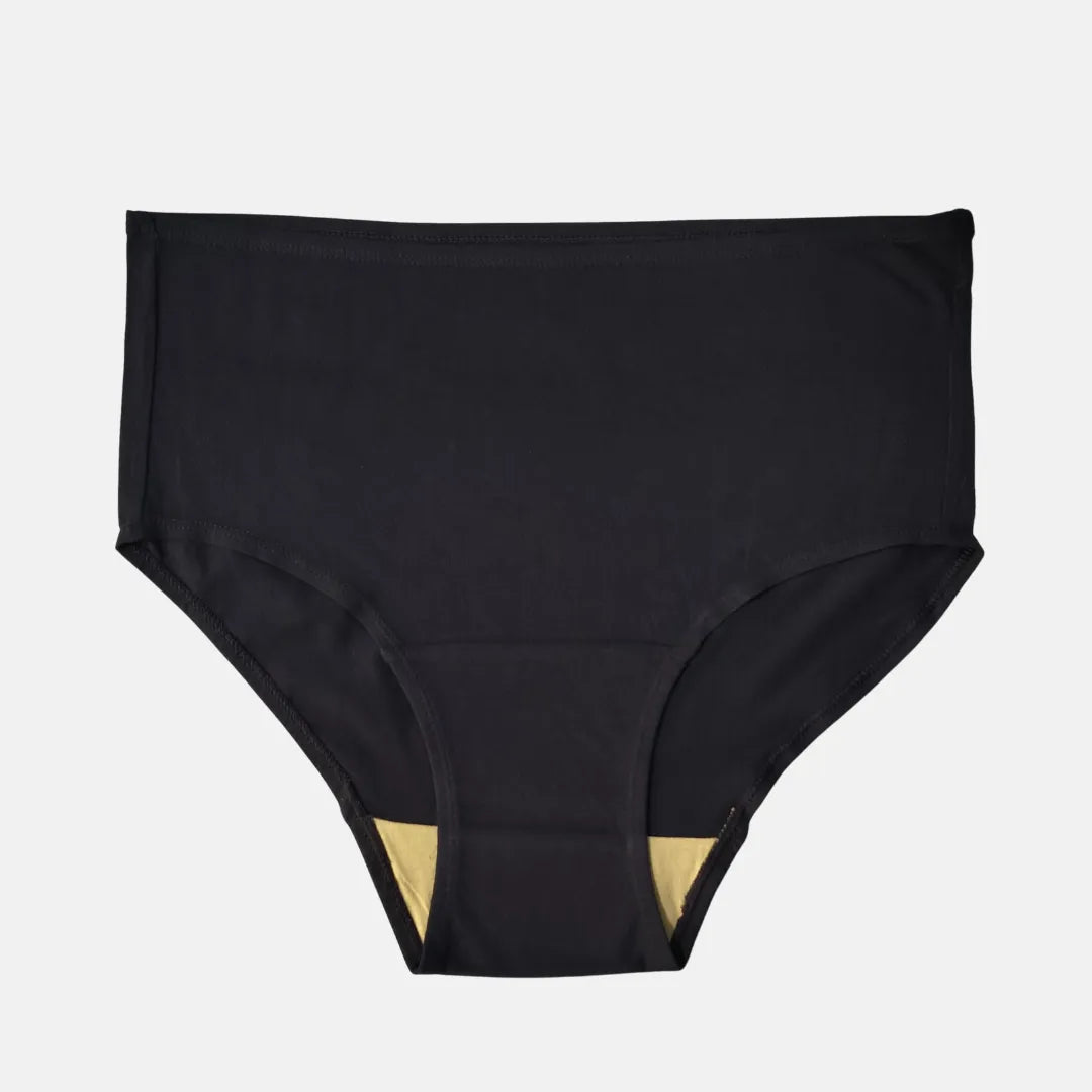 High Waist Hygiene Underwear For Old Women Navy Blue