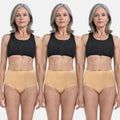 High Waist Incontinence Panties For Seniors Skin Pack Of 3