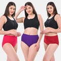High Waisted Panties Dark Pink, Magenta & Maroon