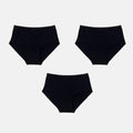 Hipster Underwear Black Pack Of 3