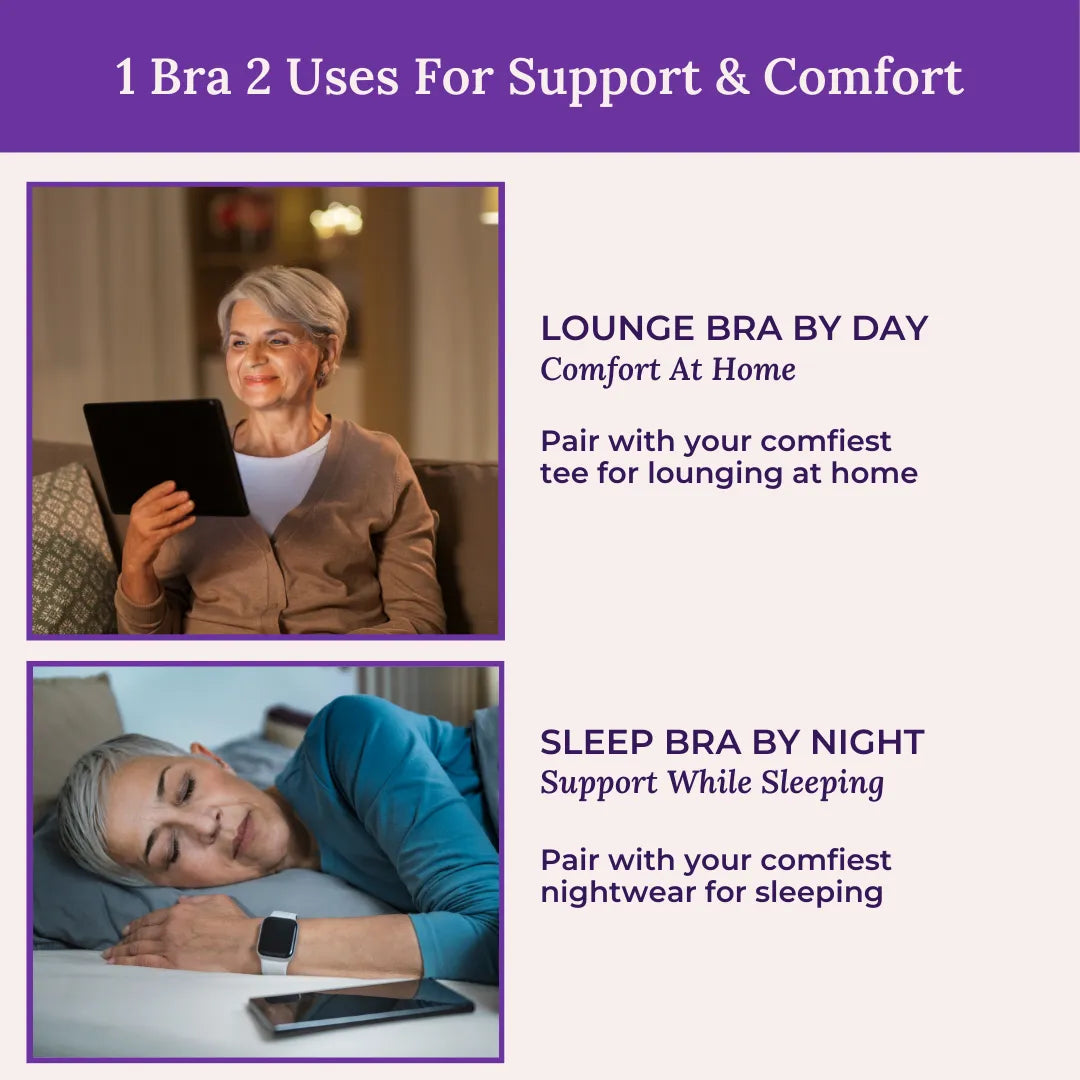 Lounge/Home Bra For Elderly | Non Padded | Non Wired | Racerback | Full Coverage | 2 Pack - Adira