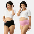 Hygiene Panties For Pregnant Women Black & Light Pink