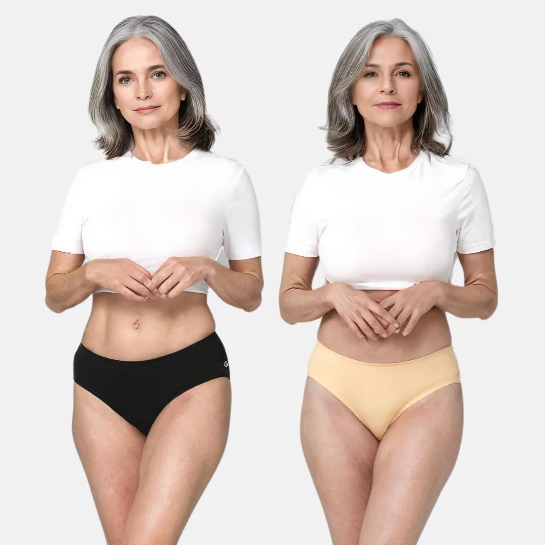 Incontinence Panties For Women Black & Skin