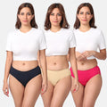 Incontinence Panties For Women Navy Blue, Skin & Dark Pink