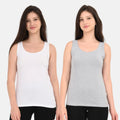 Inner For Women Top White & Grey
