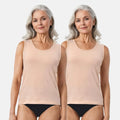 Inner Tank Tops For Elderly Women Skin Pack Of 2