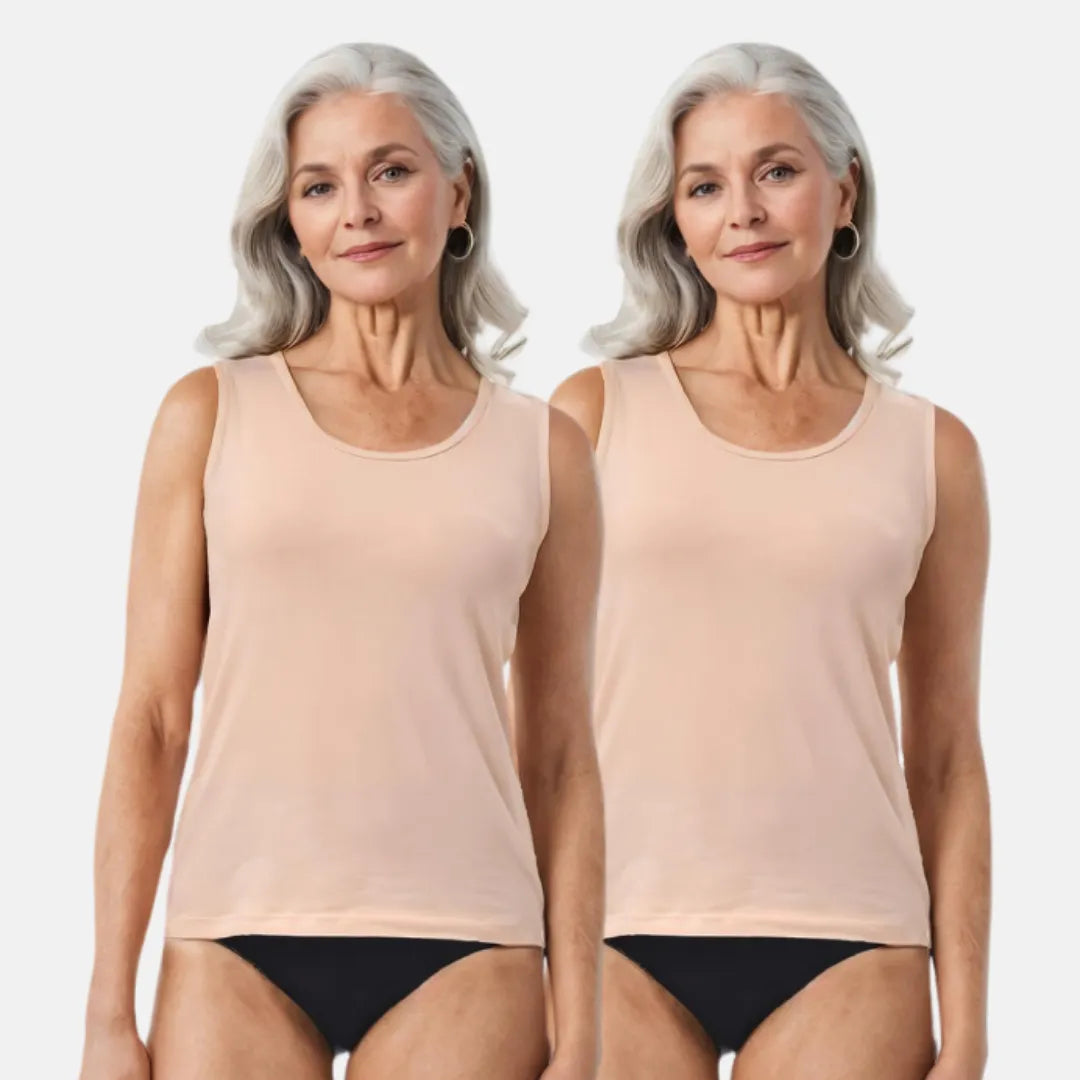 Inner Tank Tops For Elderly Women Skin Pack Of 2