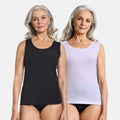 Inner Tank Tops For Seniors Black & White