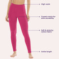 Ladies Leggings-Dark Pink