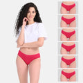 Ladies Cotton Bikini Panties Dark Pink Pack Of 6